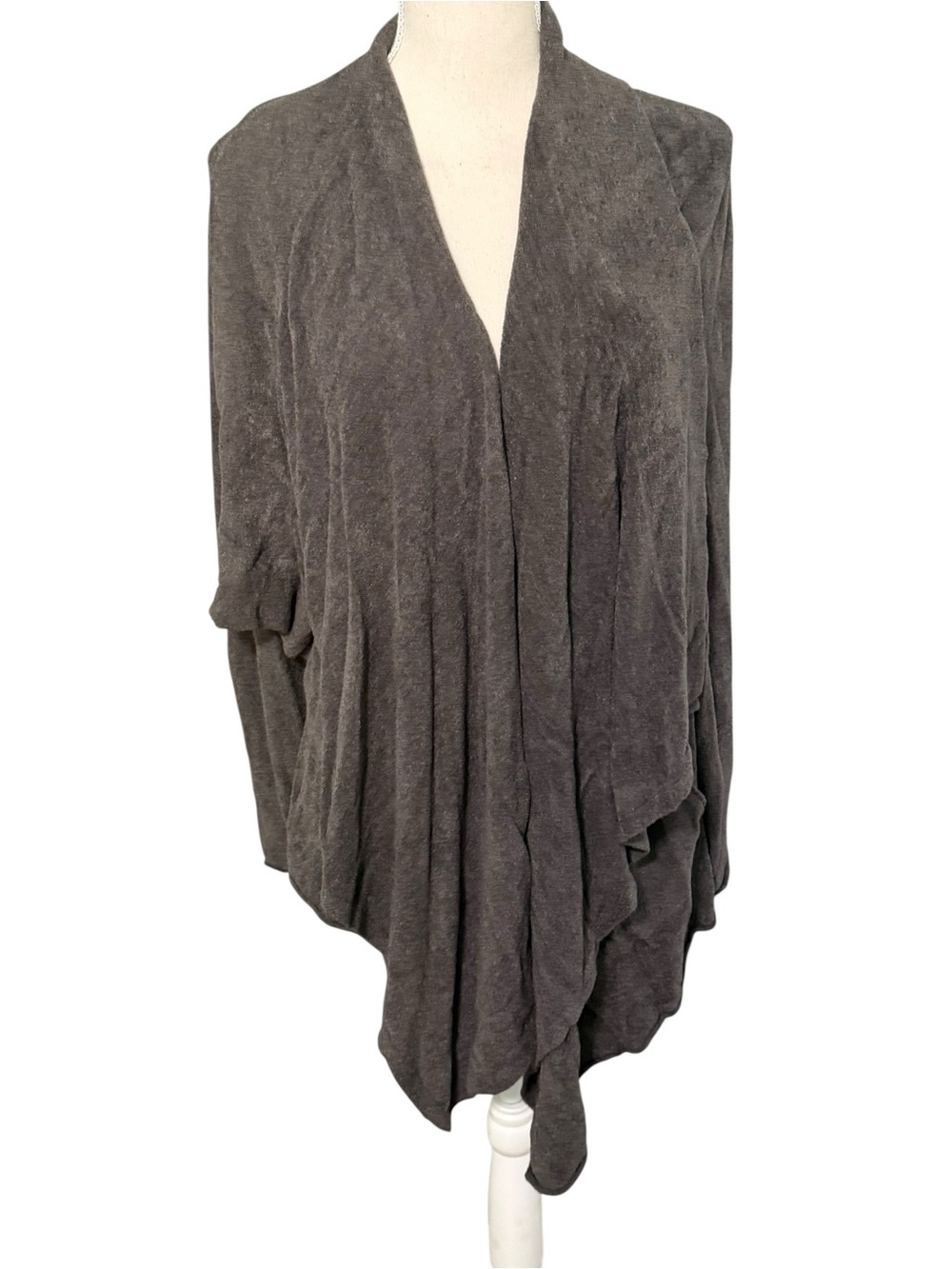 Barefoot Dreams CozyChic Ultra Lite Island Wrap Cardigan Carbon Grey 924 L/XL